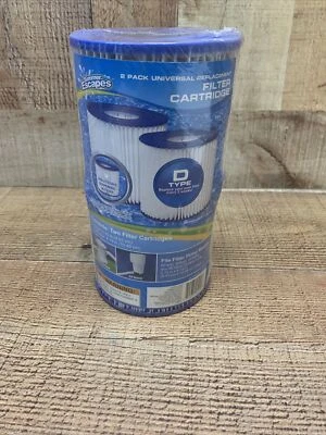 2 Pack Universal Replacement Summer Escapes -Type D Pool Filter Cartridge  - Image 1 of 4