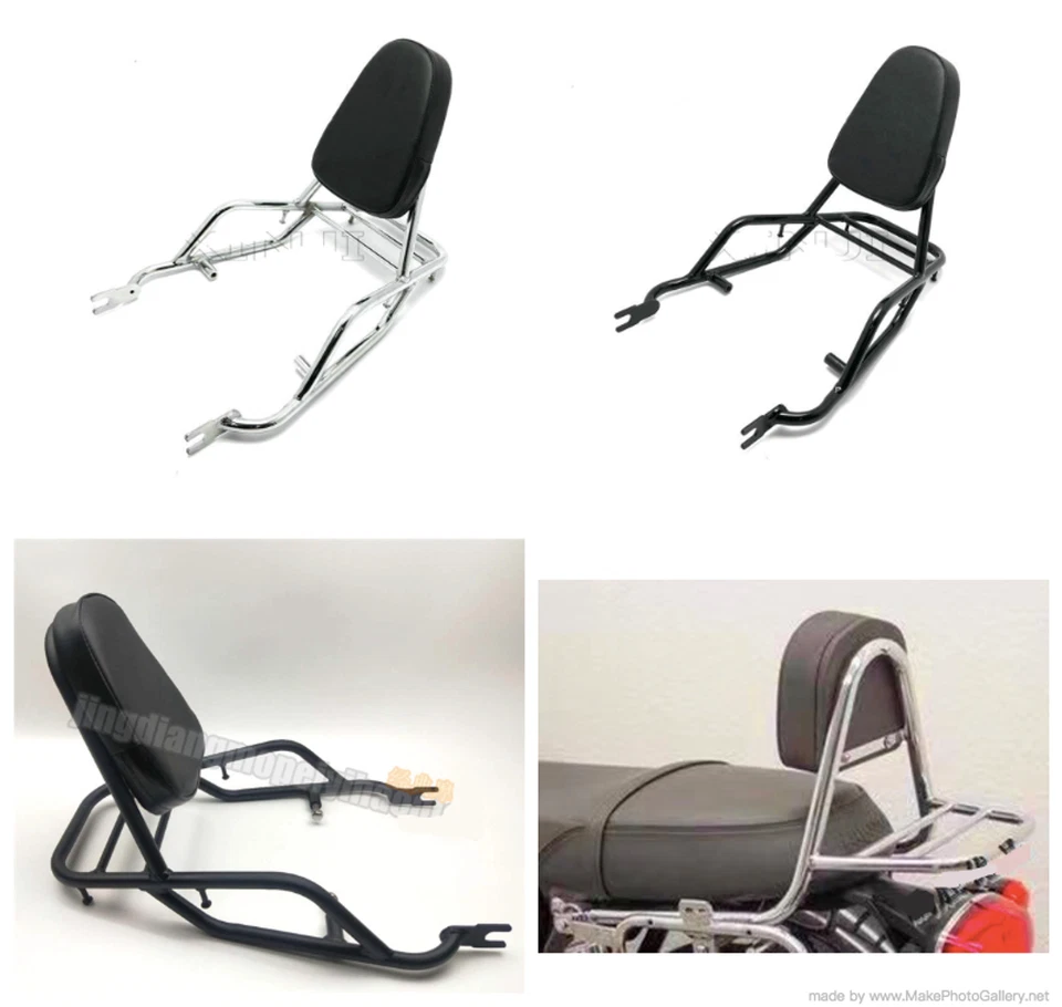 Respaldo Sissy Bar Portaequipajes Moto Calle para Kawasaki W400 W650 W800 Foto 1 de 4