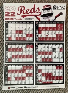 2022 Cincinnati Reds Magnetic Schedule Good Pre-owned Condition - Picture 1 of 2