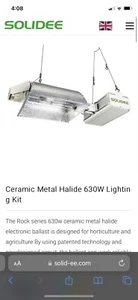 SOLIDEE Ceramic Metal Halide 630w Grow Light - Picture 1 of 5