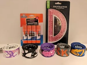 4Pk Elmer's Washable Disappearing Purple Glue Sticks + Protractor + Slap Ruler - Picture 1 of 13