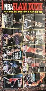 Vintage Michael Jordan Poster 1997 NBA Slam Dunk Champ SUPER HUGE 72" x 35.5" - Picture 1 of 12