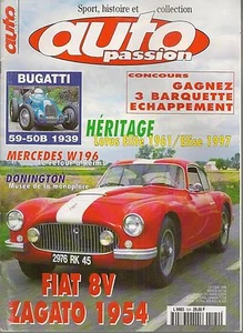 AUTO PASSION 124 FIAT 8V ZAGATO 1954 BUGATTI 59 1939 LOTUS ELITE LOTUS ELISE - Imagen 1 de 2