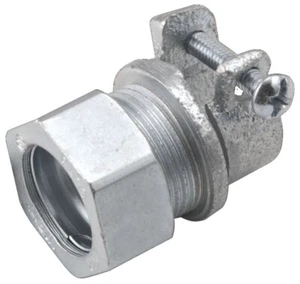RACO 1941, 3/8" Flex To 1/2" Emt Squeeze/Compression Combination Coupling, 1 PC - Picture 1 of 1