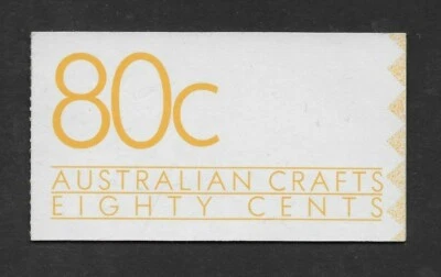L3043 AUSTRALIA MNH STAMP BOOKLET 1988 SG SB62 AUSTRALIAN CRAFTS 80C - Image 1 of 2
