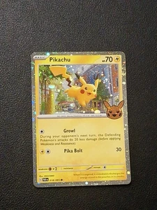 Pokémon TCG 1x Pikachu 018/091 PAF x1 Cosmos HOLO POKEMON Halloween 2024 NM - Picture 1 of 3