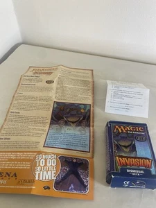 Magic the gathering Invasion Dismissal deck box with instructions *NO CARDS* - Picture 1 of 5