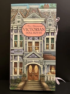 A Three-Dimensional Victorian Doll House 1998 Tong Original Decor Intact - Picture 1 of 8