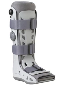 Aircast L Tall Fracture Walking Boot Brace Softstrike Airselect Elite Orthopedic - Picture 1 of 19
