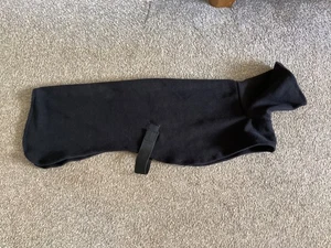 dog Snood jumper fleece house coat italian whippet lurcher black 24” xdisp - Picture 1 of 7