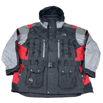 The North Face Steep Tech Jacket Size 3XL Black Red Gray Belted Ski Scot Schmidt - Image 1 of 4