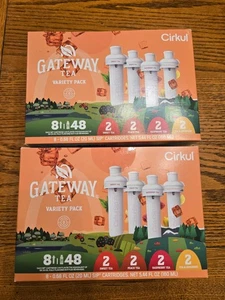 2 Boxen Cirkul Gateway Tee aromatisierte Wasserkartusche verschiedene Packungen 8 Stück EXP 05/26 - Bild 1 von 1