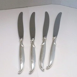 Cuatro cuchillos de cena de plata con patrón de estilo Rogers Brothers MCM de 1847 - Imagen 1 de 2