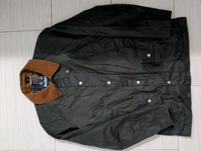 Chaqueta encerada ligera Barbour 4 oz oliva talla mediana Ashby Foto 1 de 4