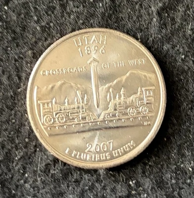 2007 D Utah State Quarter  Circulated Free Shipping - Image 1 of 2