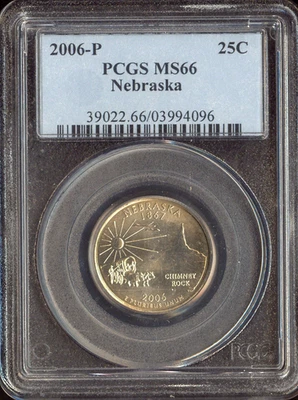 2006 Nebraska Quarter PCGS MS66 Holiday Sale 🎁 - Image 1 of 2