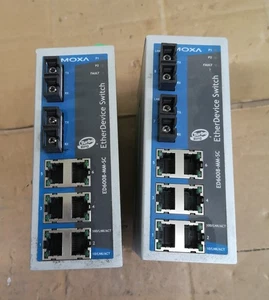 2x MOXA EtherDeviceSwitch ED6008-MM-SC Switch Optical - Picture 1 of 3