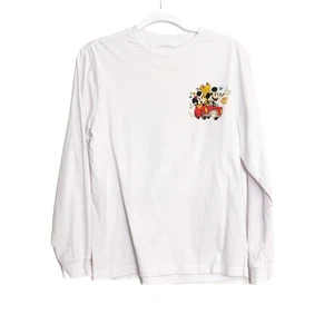 T-shirt bianca taglia S Topolino e Minnie Runaway Railway Disney manica lunga grafica - Foto 1 di 8