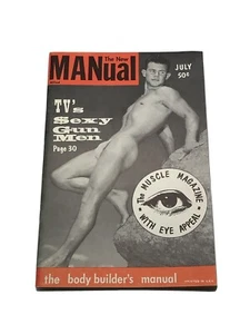Manual July 1959 Vol. 1 No. 4 Vintage Male Beefcake Magazine - Picture 1 of 4