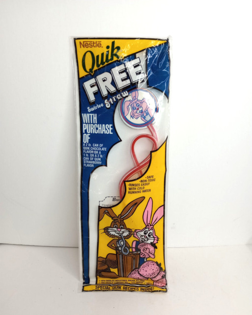 VTG 1983 Nestle Quik Chocolate Flavored Milk Win Atari 800 Home