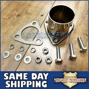 2.5" 3 Bolt Flange Universal Repair Catback Axle Muffler Exhaust Kit+Bolt Gasket - Bild 1 von 3