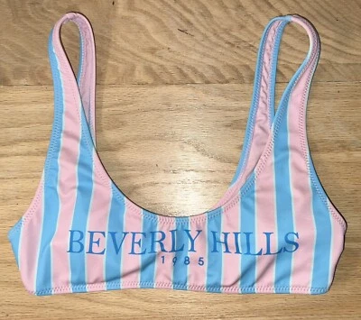 Forever 21 Pink/Blue Beverly Hills Bikini Top Size Small - Image 1 of 3
