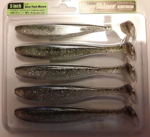Keitech Easy Shiner 5" Soft Plastic Lures 416 Silver Flash Minnow Colour - Picture 1 of 2