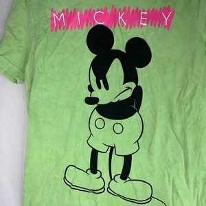 Disney Mad Mickey Mouse Junior Medium hellgrünes T-Shirt neu ohne Etikett - Bild 1 von 5