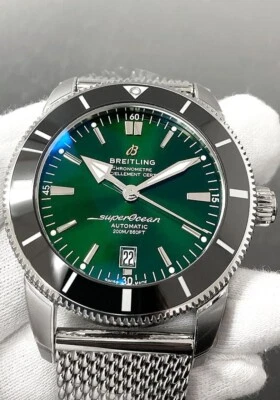 Reloj para hombre Breitling Superocean Heritage B20 automático 46 mm esfera verde AB2020121L1A1 Foto 1 de 4