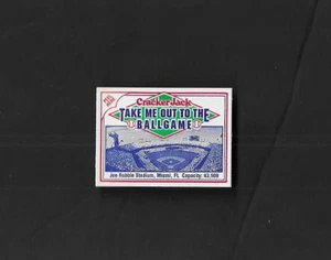 1993 Cracker Jack TAKE ME OUT TO THE BALLGAME Card Stadium FLORIDA MARLINS - Bild 1 von 2