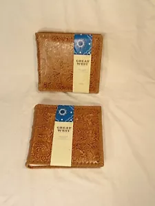 NEW Great West Target (C) 2004 4x6 100 pocket Photo Album - Lite Tan Distressed - Picture 1 of 8