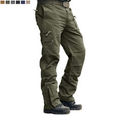 Men's Casual Cargo Pants Military Army Combat Trousers Outdoor Tactical Hiking 