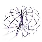 3D FIOLETOWY Magiczny pierścień przepływu Zabawka Ramię nieskończoności Kinetyczna sprężyna Slinky JuggleDanceX25