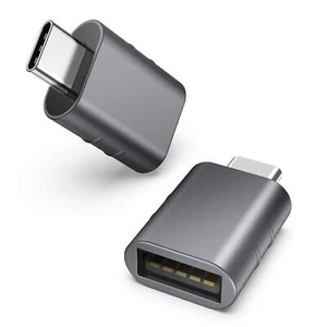 2x USB Type C auf USB A Adapter Ladeadapter Datenübertragung Stecker - Picture 1 of 3