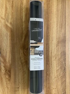 New InHome Chalkboard Peel and Stick Black Wallpaper Or Crafts 20.5 in X 16.5 ft - Picture 1 of 6