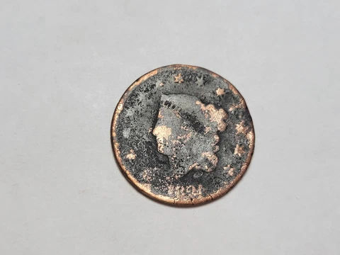 1821 Coronet Head Large Cent FREE SHIPPING Cover