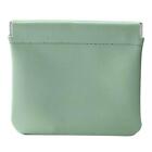 Mini Cosmetic Bag Leather Makeup Toiletry Pouch for Daily Travel Storage (Green)