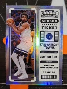 2022-23 PANINI CONTENDERS BASKETBALL ** KARL-ANTHONY TOWNS ** #20 - TIMBERWOLVES - Picture 1 of 1