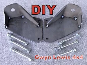 DIY Stoßdämpferhalterung hinten Challenge Pin/Pin Gwynlewis 4x4 Aufhängung Land Rover - Bild 1 von 3