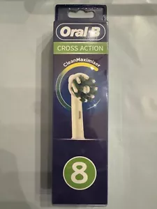 Oral-B Cross Action CleanMaximiser Replacement Heads Pack Of 8 - Picture 1 of 4