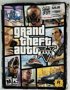 Grand Theft Auto V GTA 5 PC DVD-ROM 7-Disc Set (Like New Disc) Complete CIB - Picture 1 of 12