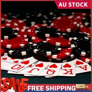 300pc Casino Poker Set: Chips Cards & Dice in Aluminum Case - Picture 1 of 14