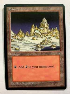 MOUNTAIN (VERSION B) Ice Age 1995 Magic The Gathering MTG Land stark bespielt - Bild 1 von 2