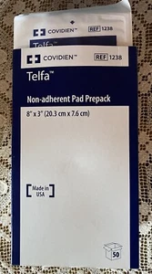 Telfa Non Adherent Dressing Pads 3”x8” - 50 Count Covidien 12/2024 - Picture 1 of 7