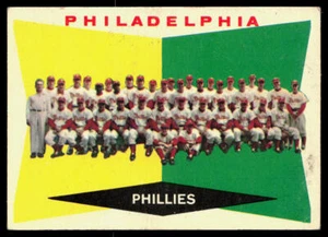 Philadelphia Phillies 1960 Topps #302 VG CREASE - Picture 1 of 2
