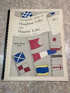 VTG Navigation Charts  Houghton Lake and Higgins Lake, Roscommon County MI 1968 - Picture 1 of 7