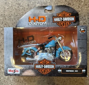 Harley Davidson-Series 40-Maisto-1953 FL HYDRA GLIDE-HD CUSTOM 1:18 - Picture 1 of 3