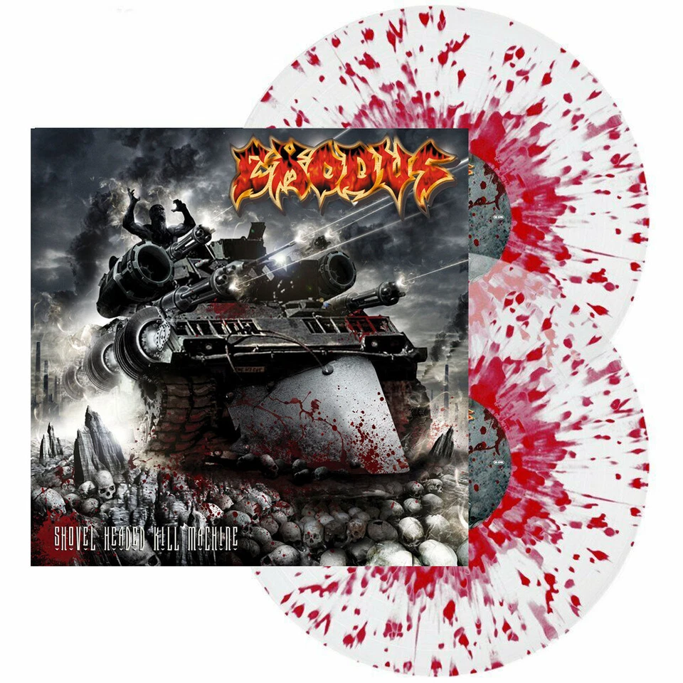 EXODUS - SHOVEL HEADED KILL MACHINE, CLEAR/RED SPLATTER vinyl 2LP, 300 COPIES! Foto 1 de 1