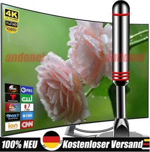 DIGITAL DVB-T2 TV RECEIVER USB STABANTENNE 5M HD ANTENNE 25DB AUSSEN VERSTÄRKER~ - Bild 1 von 8