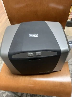 HID Fargo DTC1250e Single Sided ID Card Printer HAS SOME ISSUE PRINTING NO CORDS - Image 1 of 4
